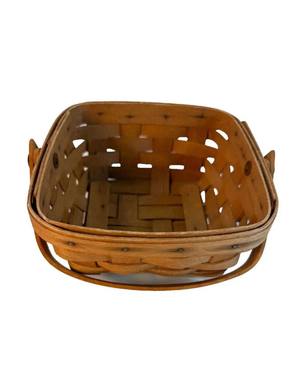 1991 Longaberger Small Berry Basket w/Swinging Handle 6.5